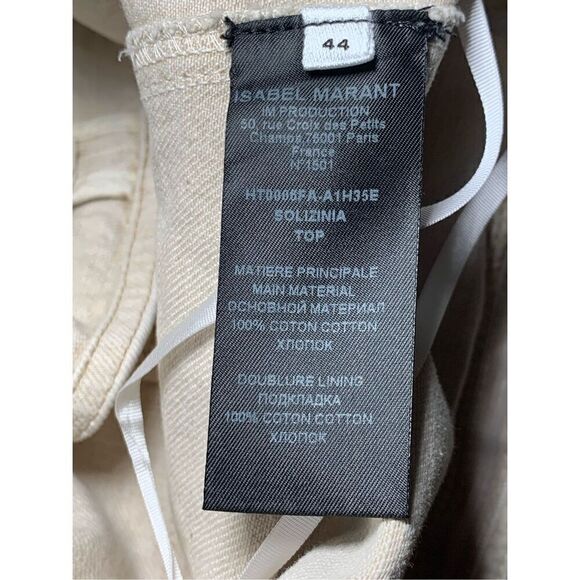 Isabel Marant Etoile Solizinia strapless denim peplum top - Picture 12 of 15